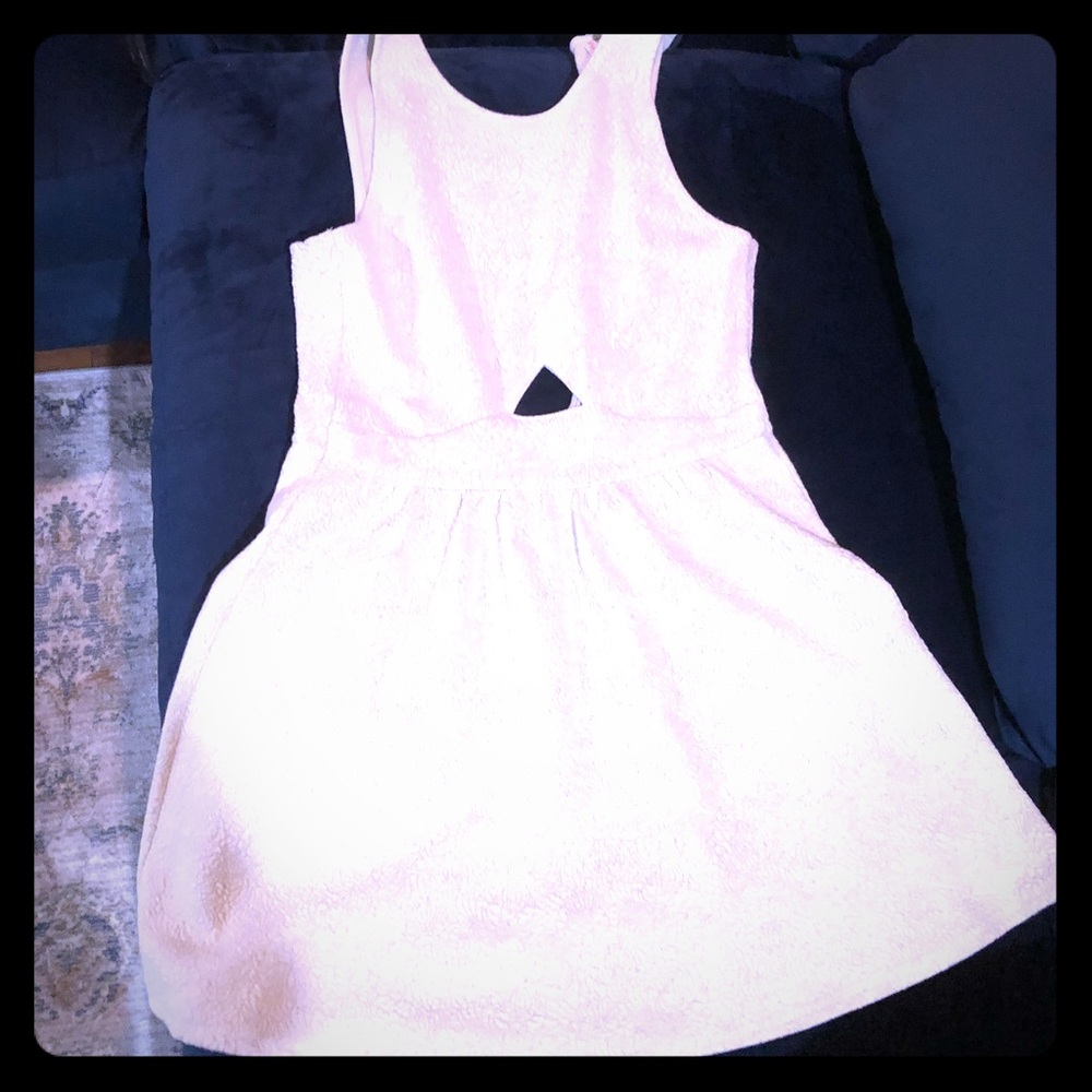 White cutout dress